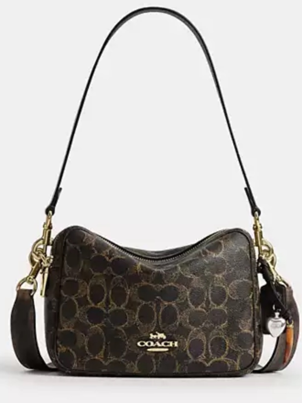 COACH Carey Crossbody Bag In Loved Signature Canvas With Charms